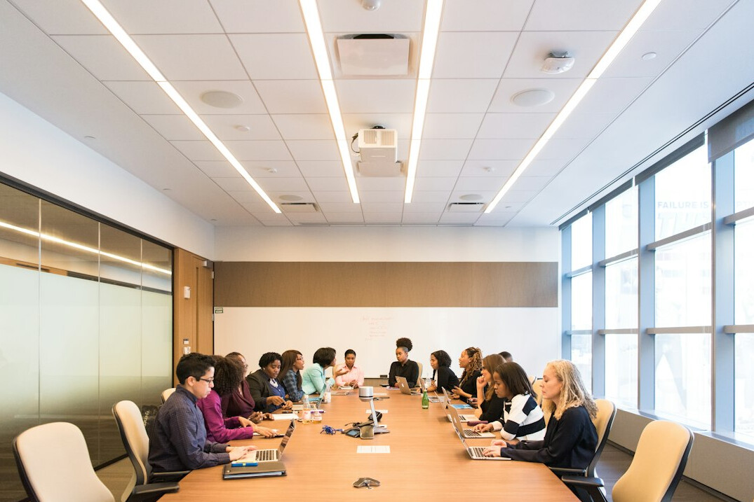client meeting in conference room