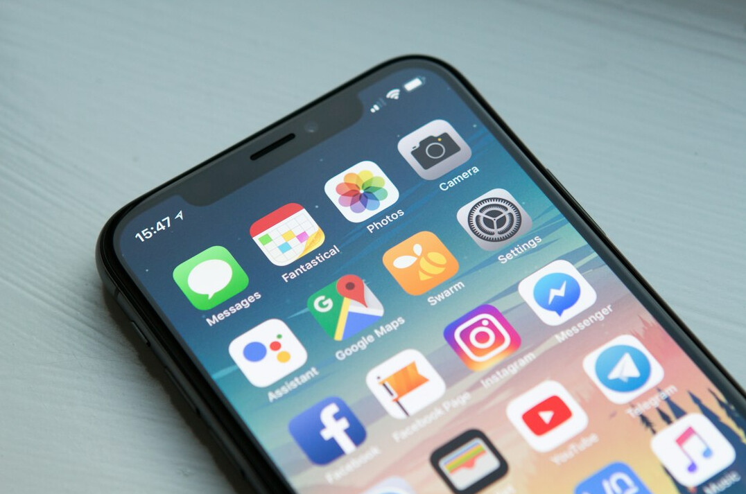 smartphone with insurance app